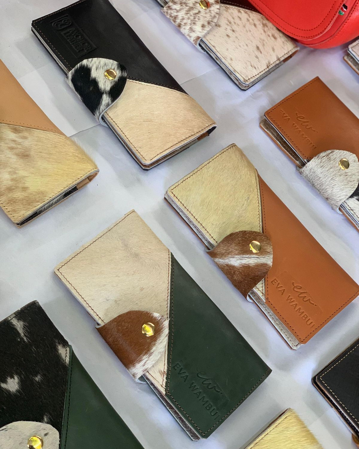Eva Wambui Leather Cowhide Wallet