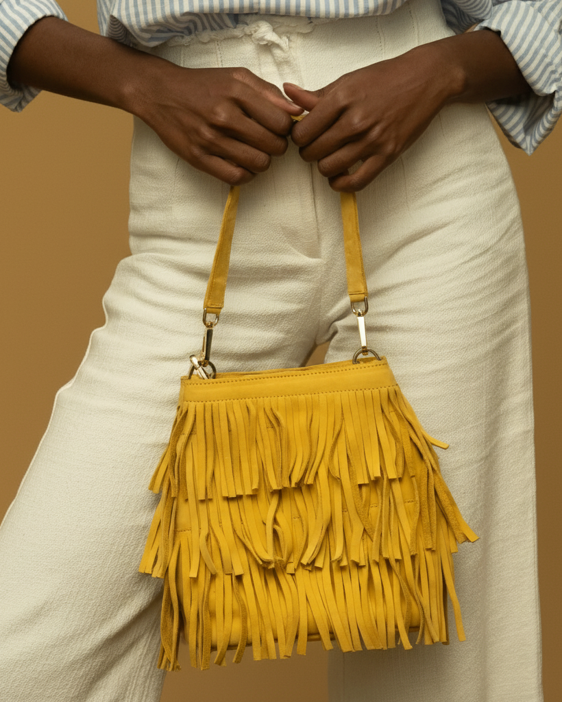 Fringe Bucket Bag