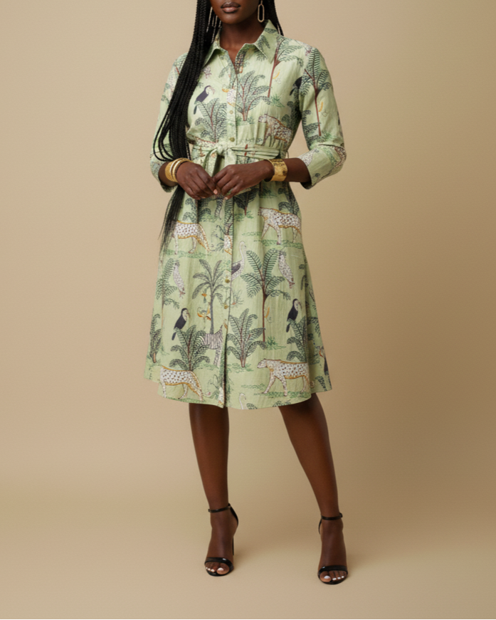 Kamy Kaftan in Jungle Dress