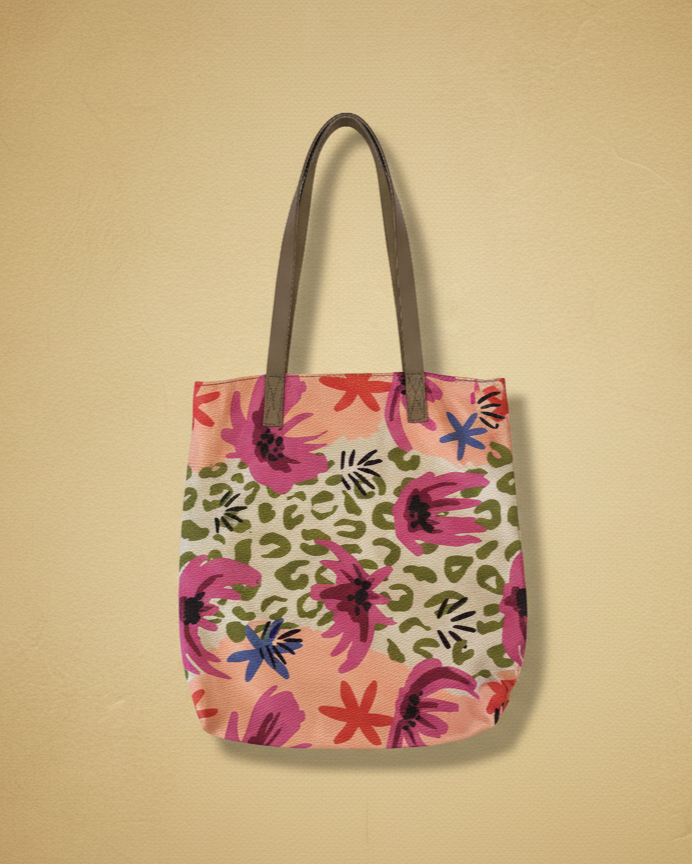 Leather Handle Tote
