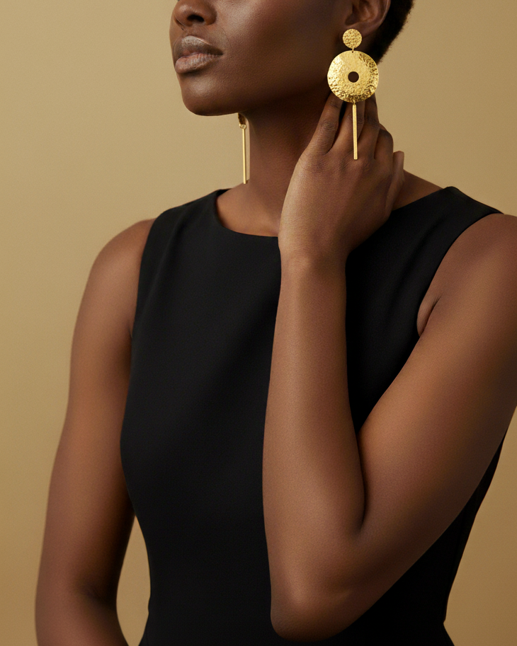 Showstopper Brass Earrings