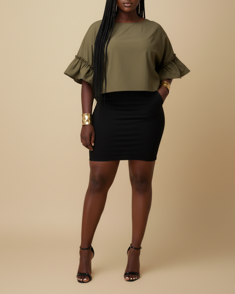 Side Frill Kaftan
