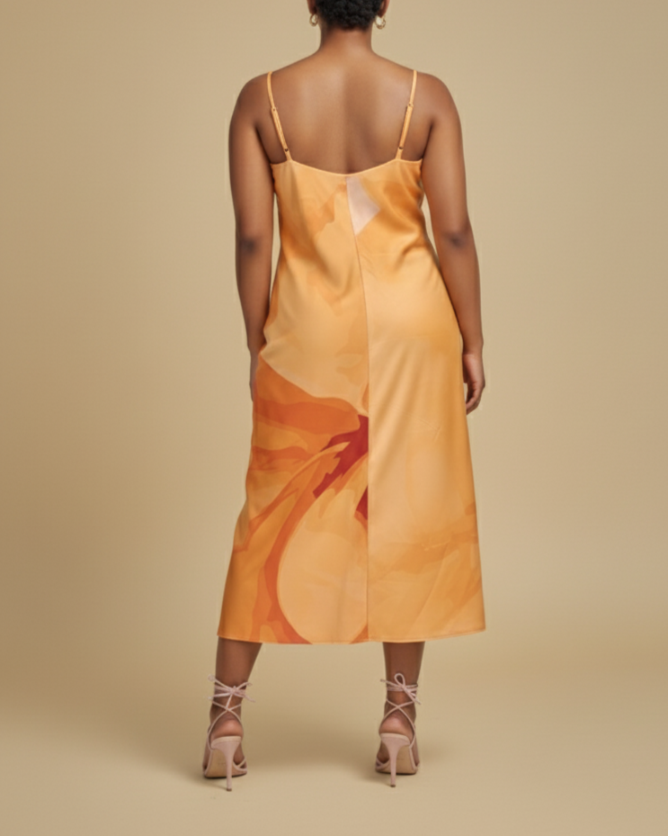 Soft Tulip Midi Dress