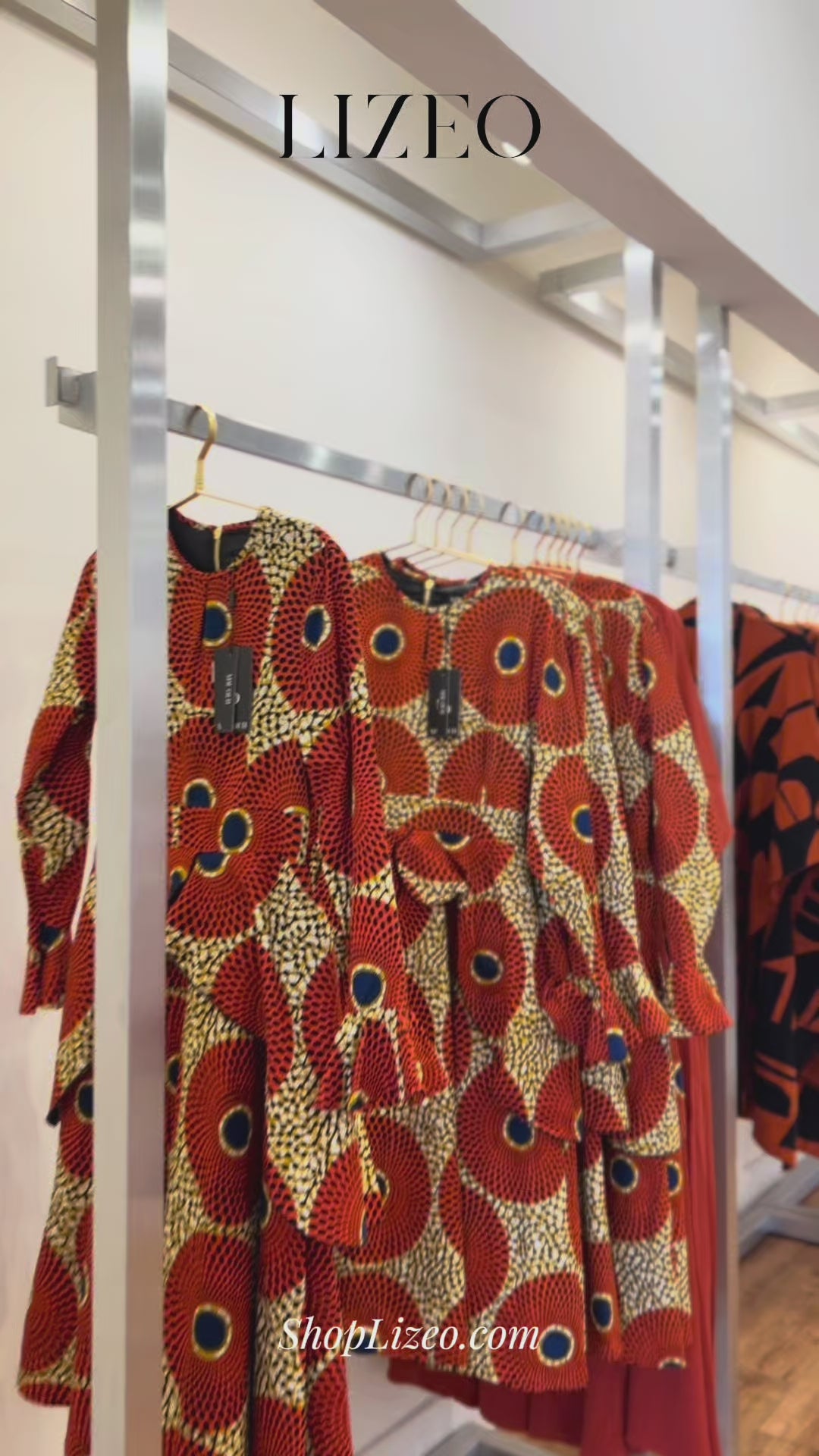 kofi-african-print-layered-dress-video
