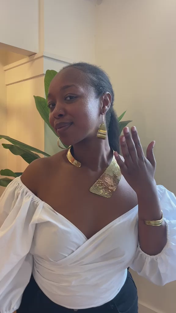 Mwari Brass Earrings