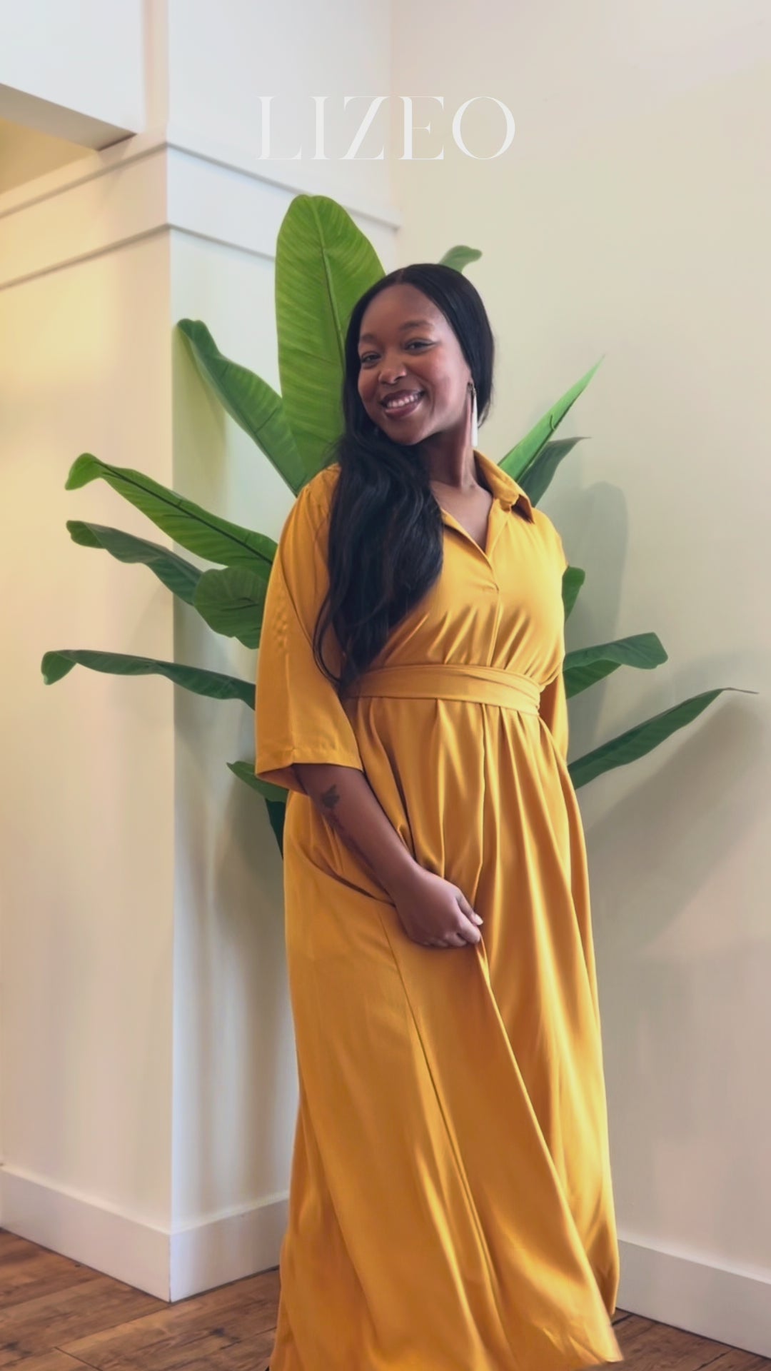 yellow shirt dress Maxi T-Shirt - / Goldenrod- Size4XS Buy Golden Yellow Cotton Poplin Fit and Flare Short Button Yumi Maxi Shirt Dress |