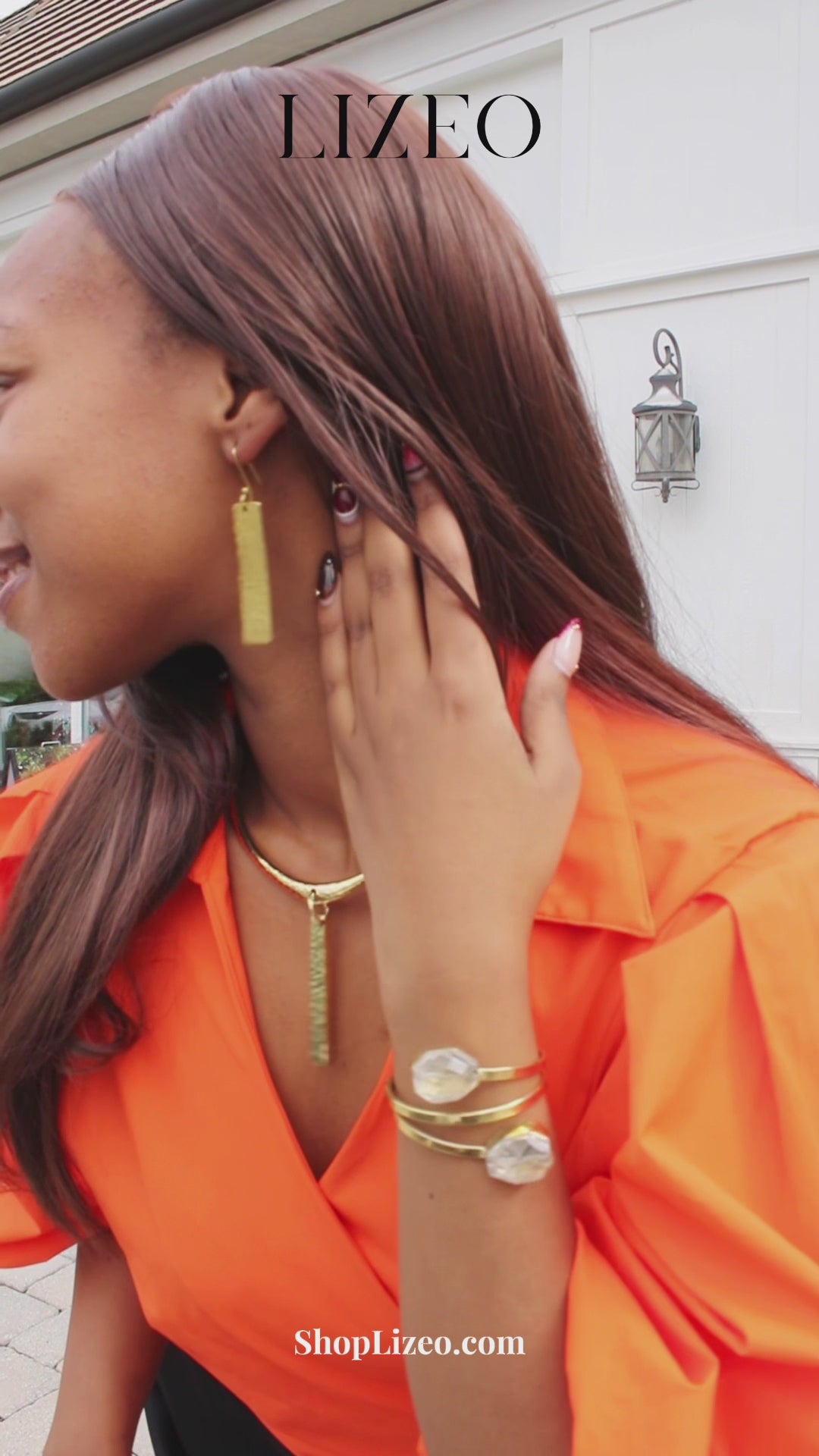 3/4-bishop-sleeve-wrap-top-orange

